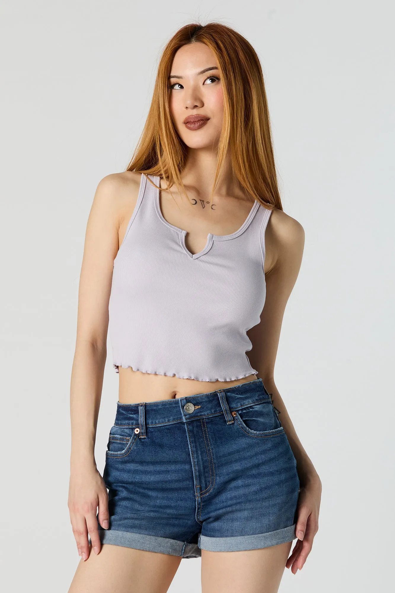 Ribbed Notched Tank sold by Urban Planet