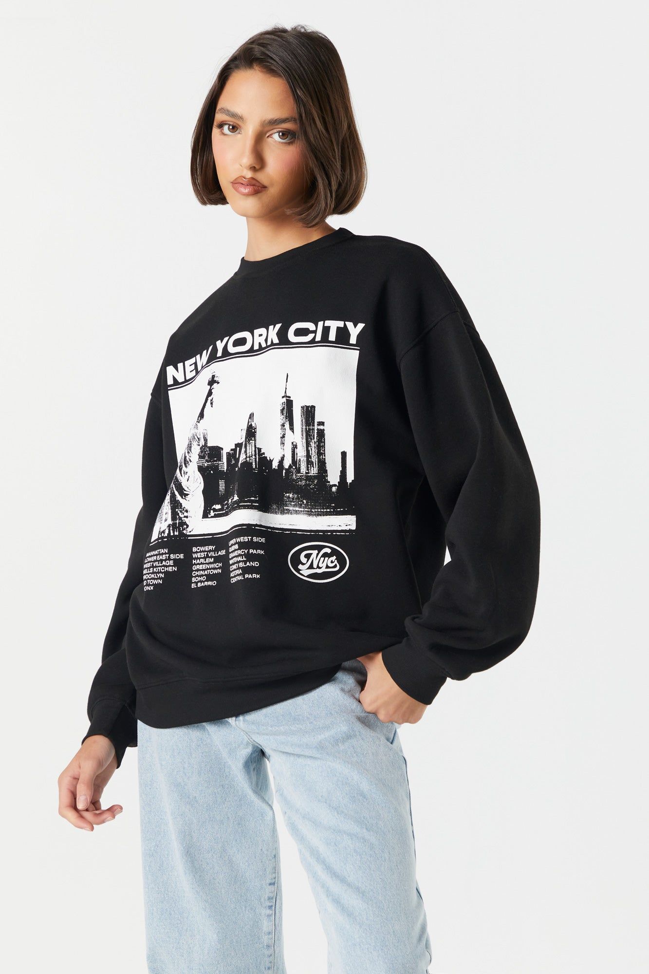 New York City Graphic Fleece Sweatshirt sold by Urban Planet