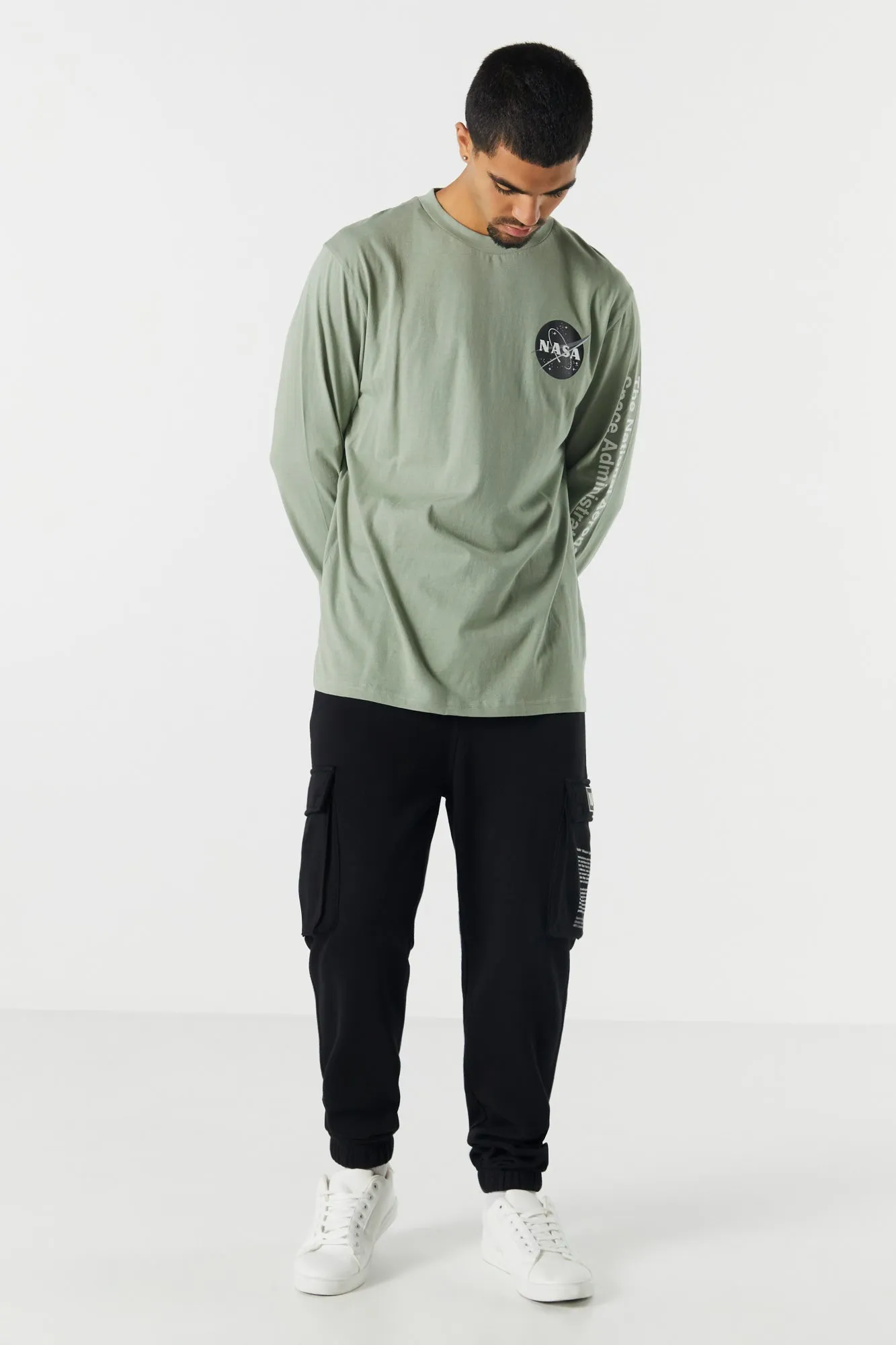 Graphic Fleece Cargo Jogger sold by Urban Planet product image thumbnail 2