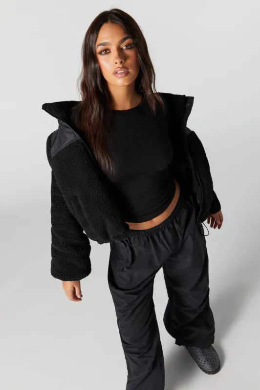 Sherpa Puffer Jacket sold by Urban Planet