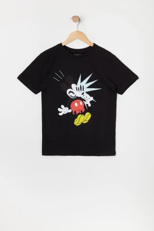Boys Surprised Mickey Graphic T-Shirt sold by Urban Planet