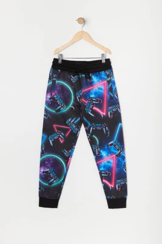 Boys Gamer Galaxy Print Jogger made by Urban Planet