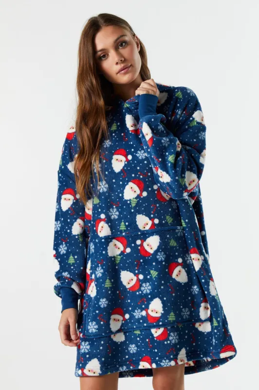 Haut surdimensionné à imprimé Père Noël sold by Urban Planet