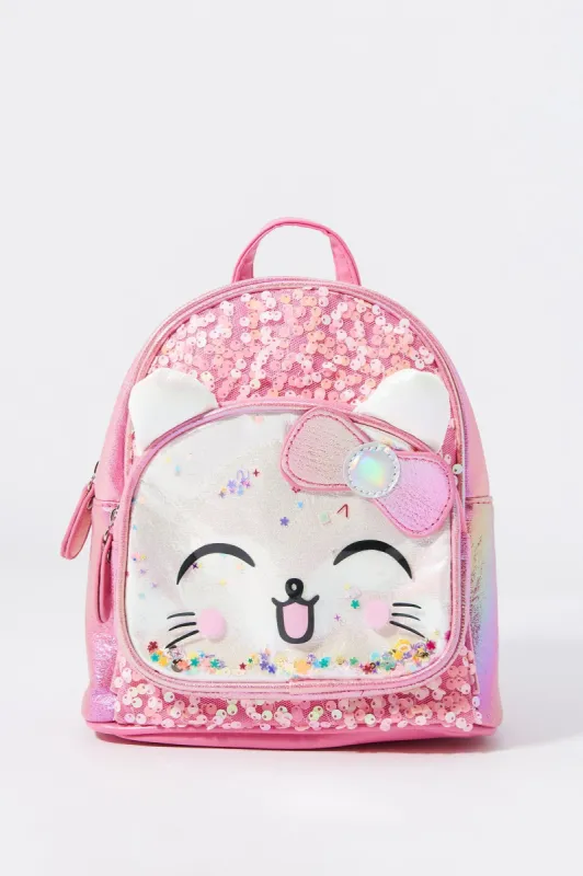 Girls Kitty Critter Mini Backpack sold by Urban Planet
