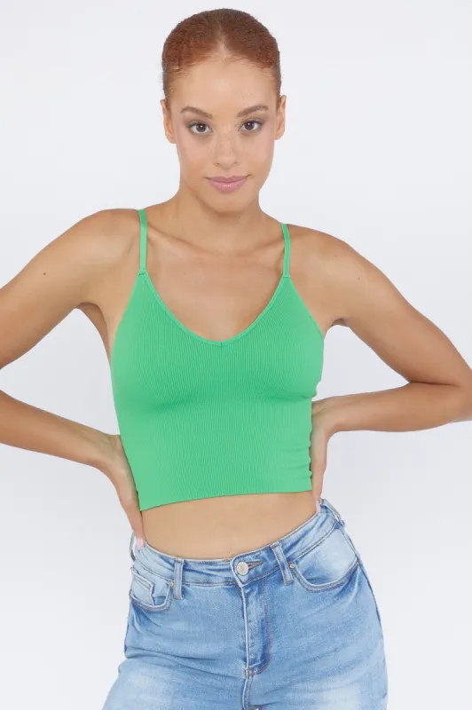 Ribbed V-Neck Cami sold by Urban Planet
