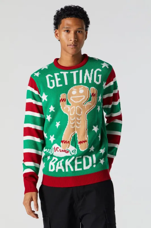 Chandail de Noël "Getting Baked" sold by Urban Planet