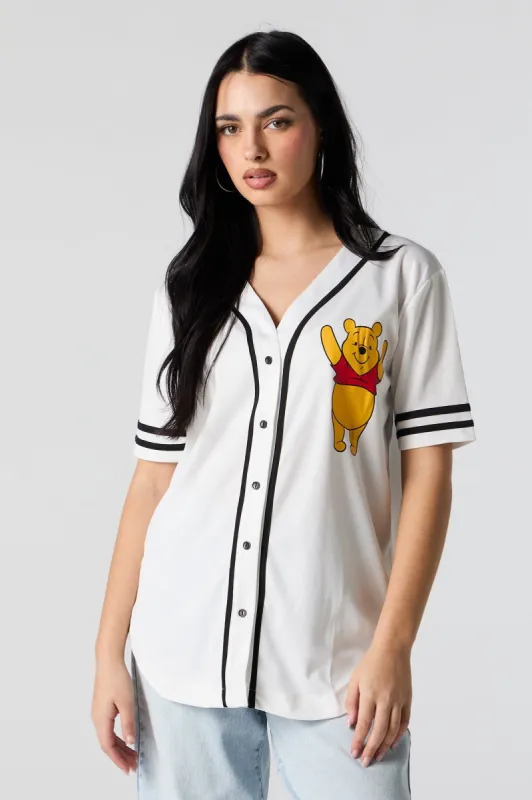 Winnie the Pooh Graphic Baseball Jersey sold by Urban Planet