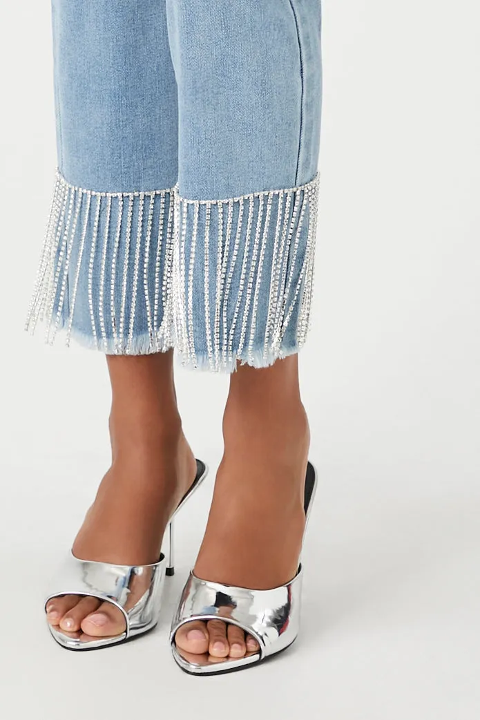 Rhinestone Fringe Ankle Jean sold by Urban Planet product image thumbnail 5