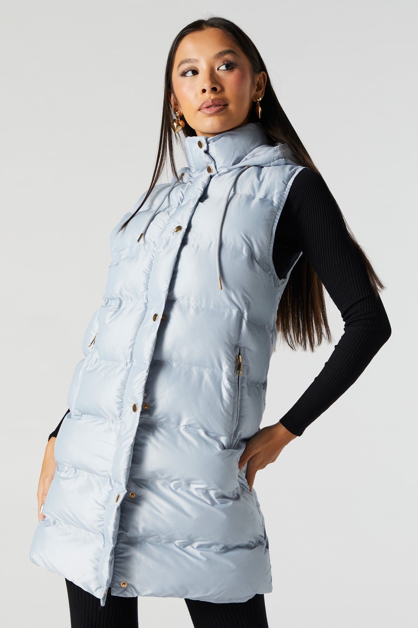 Longline Puffer Vest sold by Urban Planet