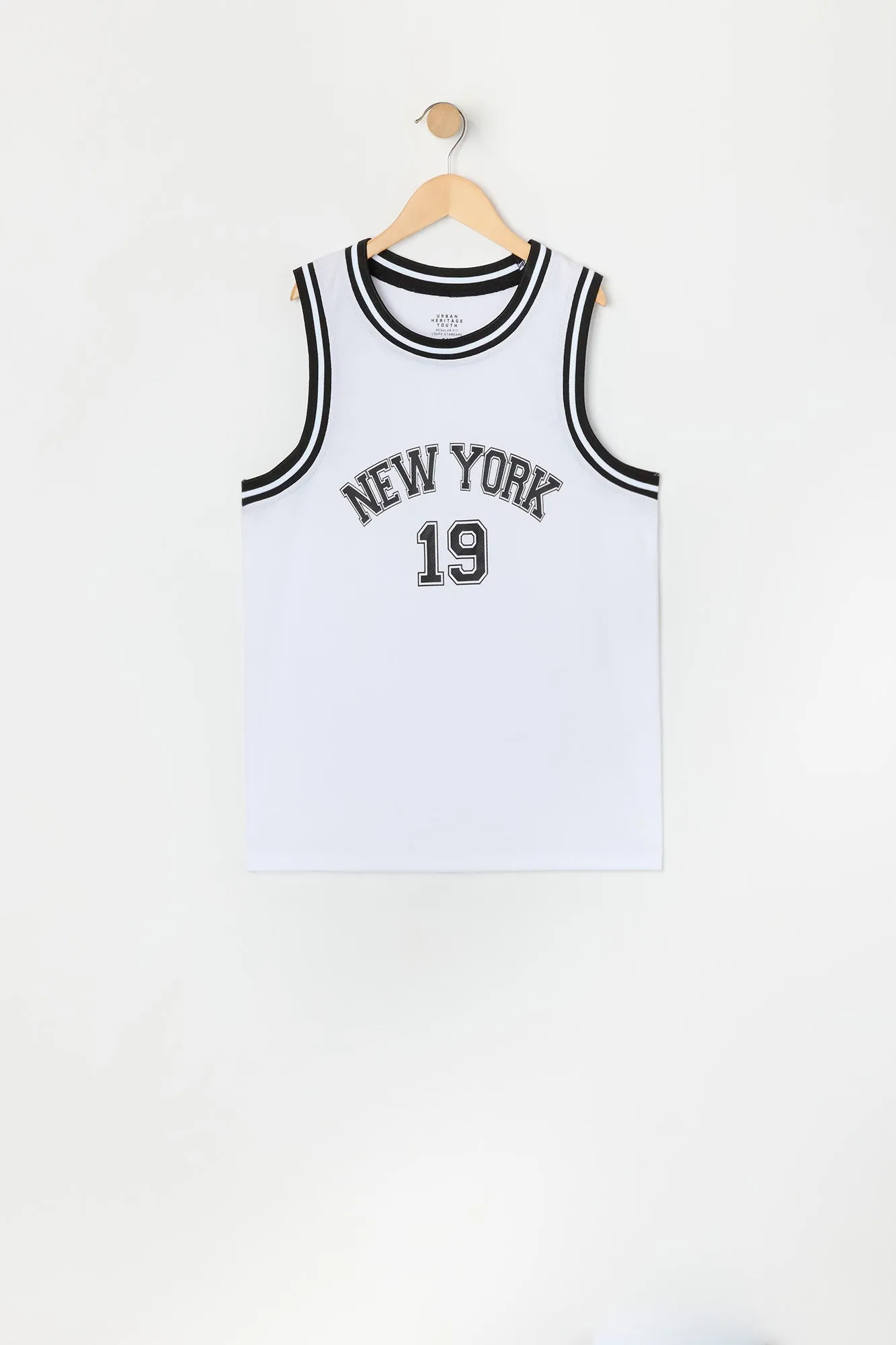 Jersey de basketball en filet à imprimé New York pour garçon sold by Urban Planet
