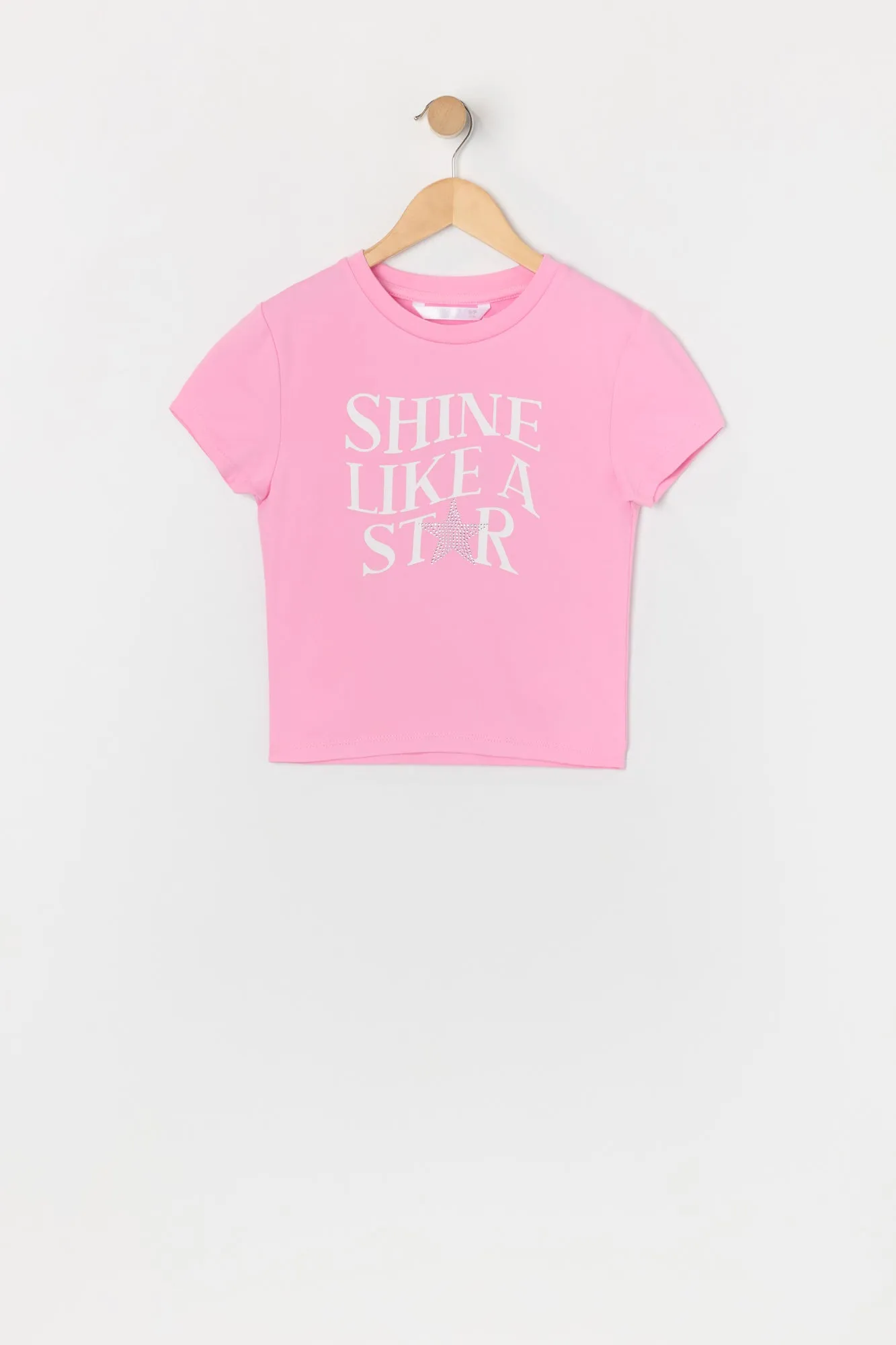 Girls Rhinestone Star T-Shirt sold by Urban Planet