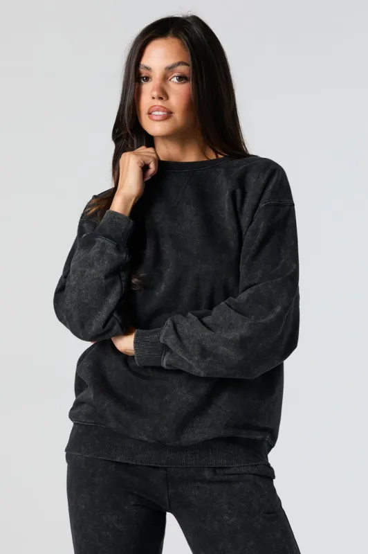 Washed Fleece Sweatshirt sold by Urban Planet