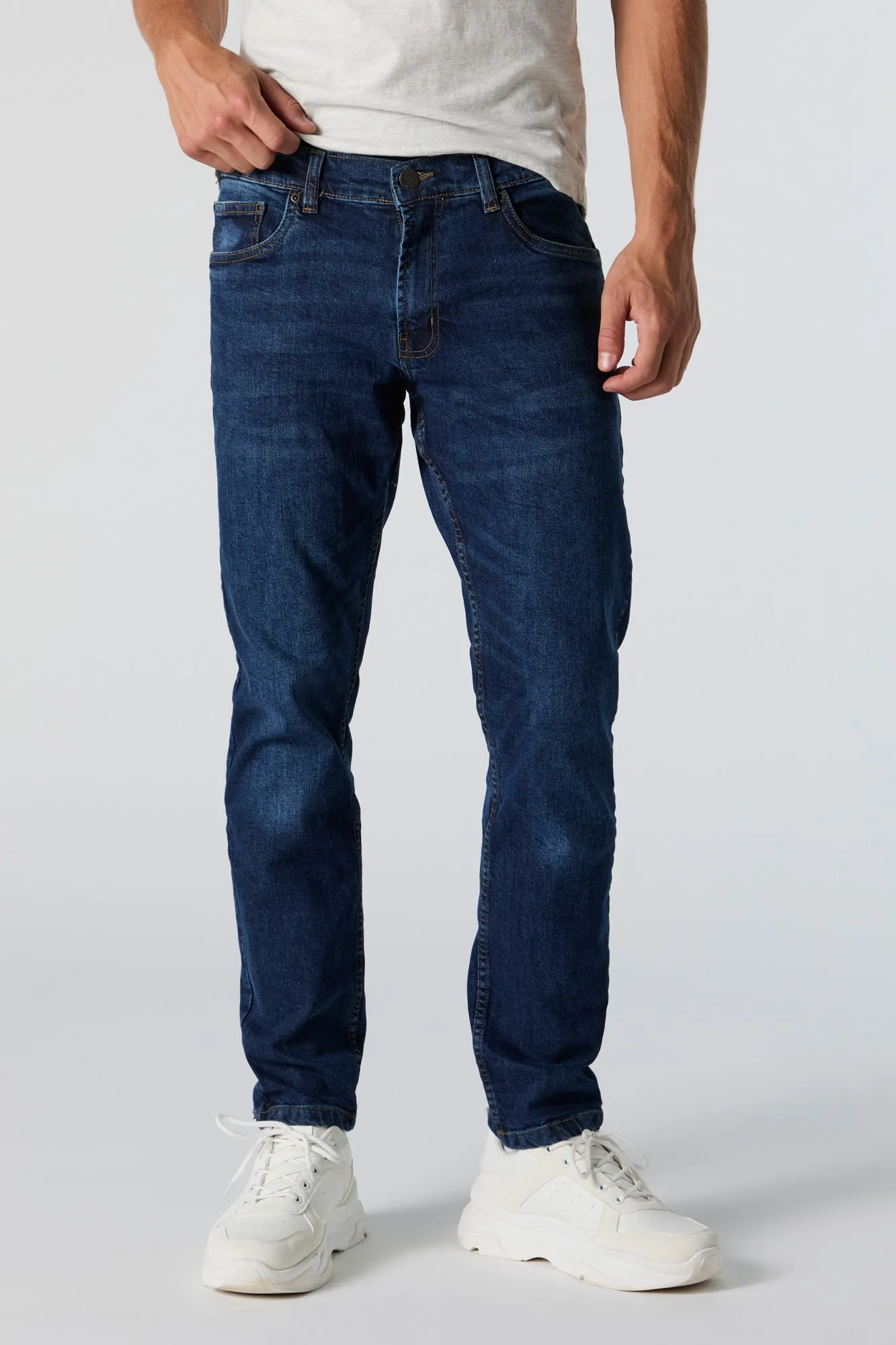 Dark Wash Athletic Jean sold by Urban Planet