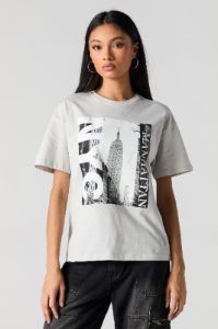Manhattan Graphic Boyfriend T-Shirt sold by Urban Planet