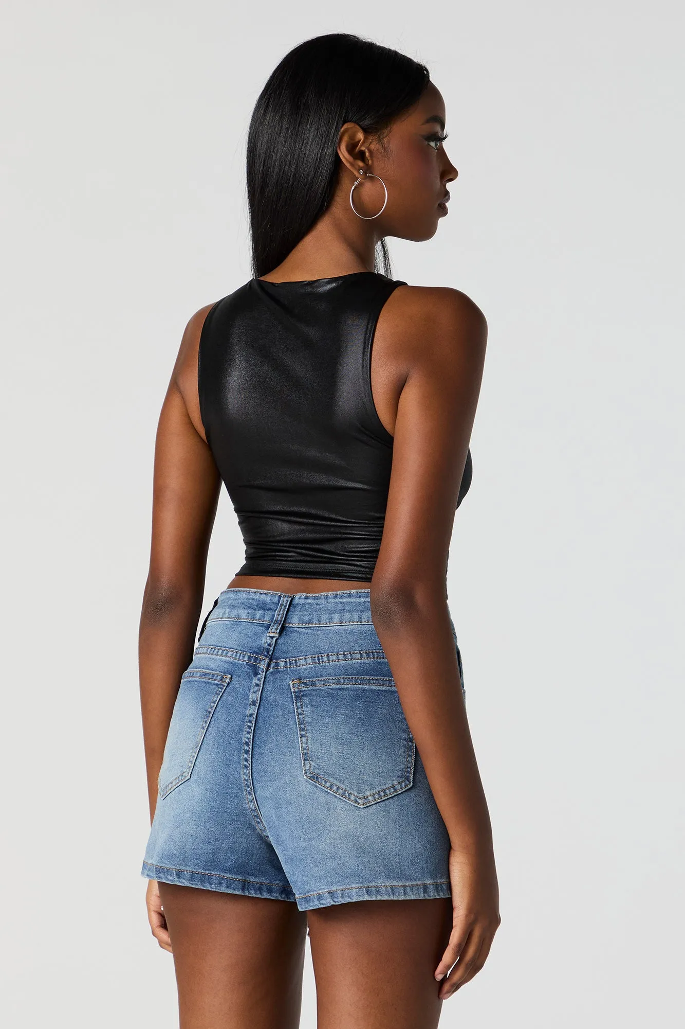 Débardeur court métallisé sold by Urban Planet product image thumbnail 5