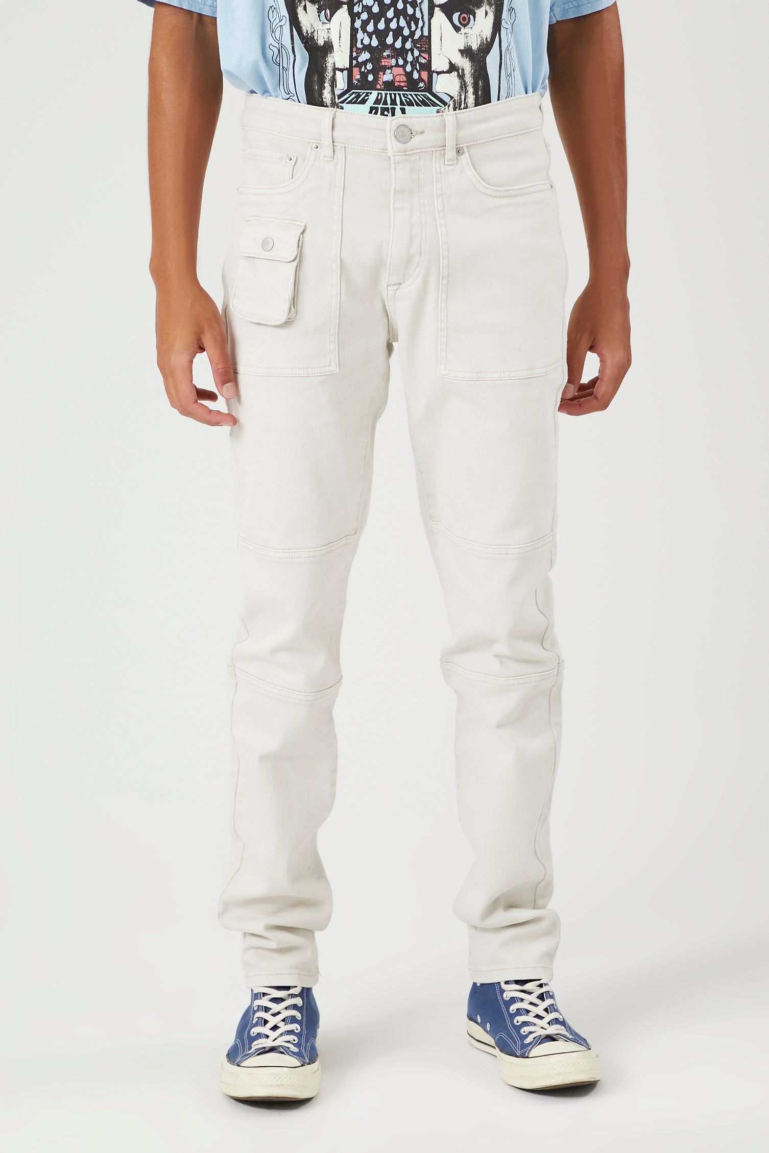 Jean cargo en denim extensible sold by Urban Planet product image thumbnail 3