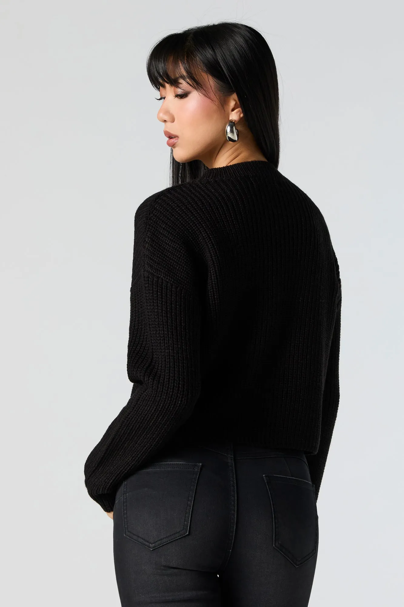 Solid Knit Sweater sold by Urban Planet product image thumbnail 5