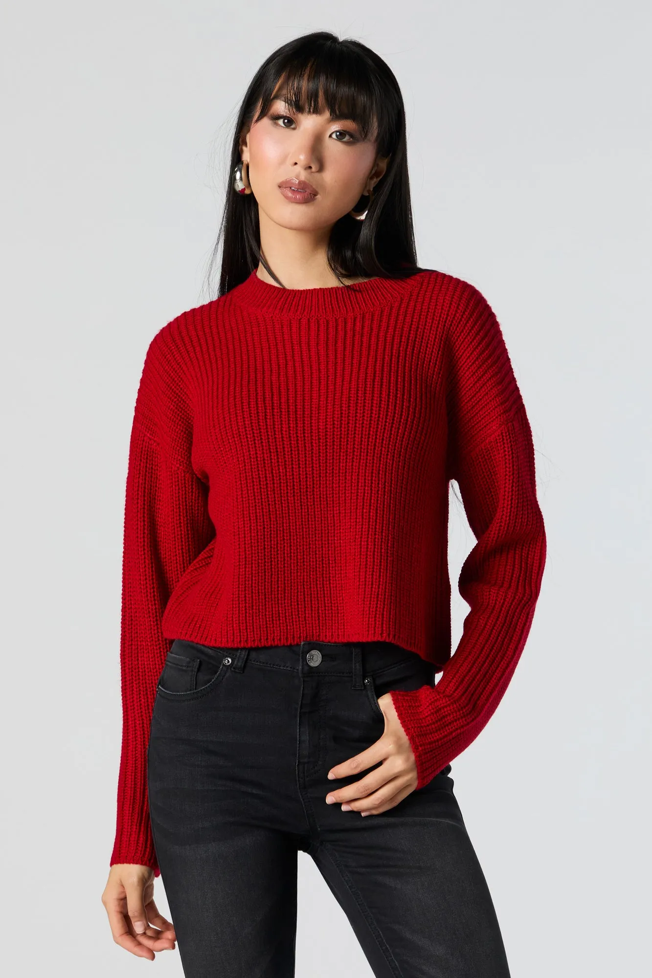 Solid Knit Sweater sold by Urban Planet