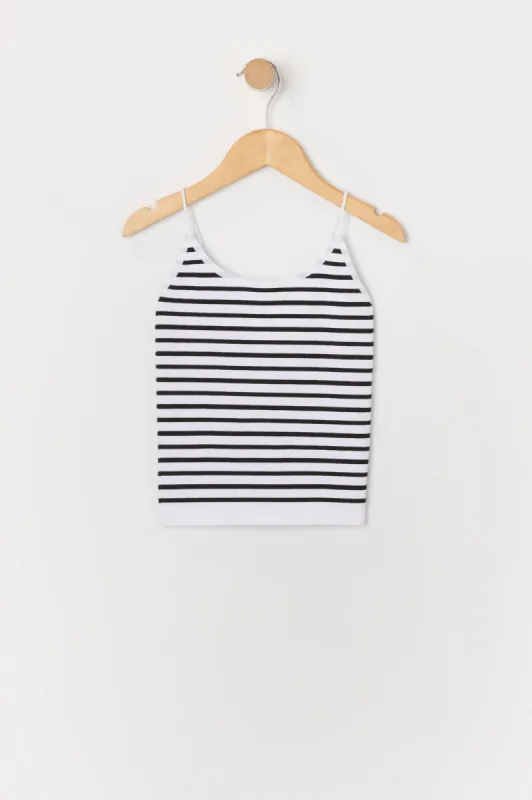 Girls Striped Seamless Ribbed Cami sold by Urban Planet