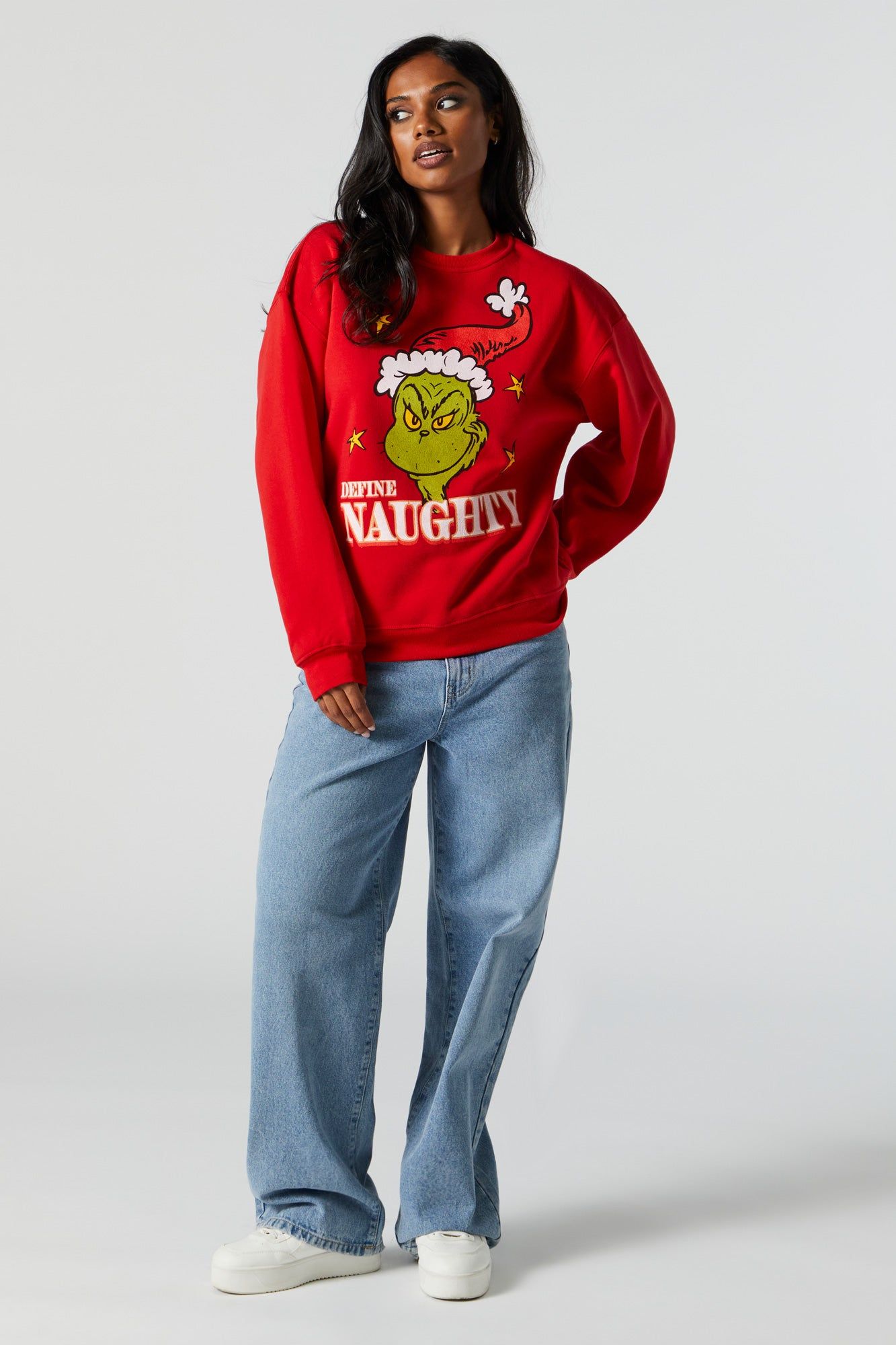 Chandail en molleton à imprimé The Grinch sold by Urban Planet product image thumbnail 3