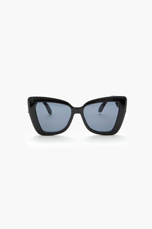Lunettes de soleil oeil de chat avec découpes et chaîne sold by Urban Planet