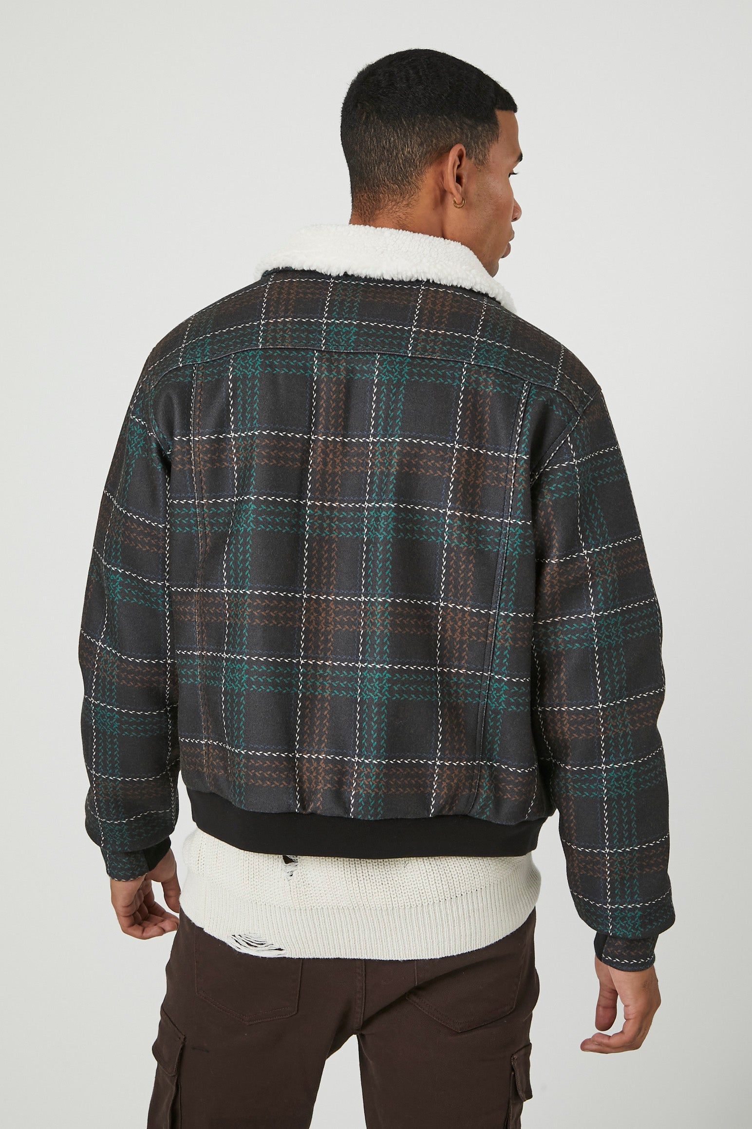 Blouson aviateur à carreaux sold by Urban Planet product image thumbnail 4
