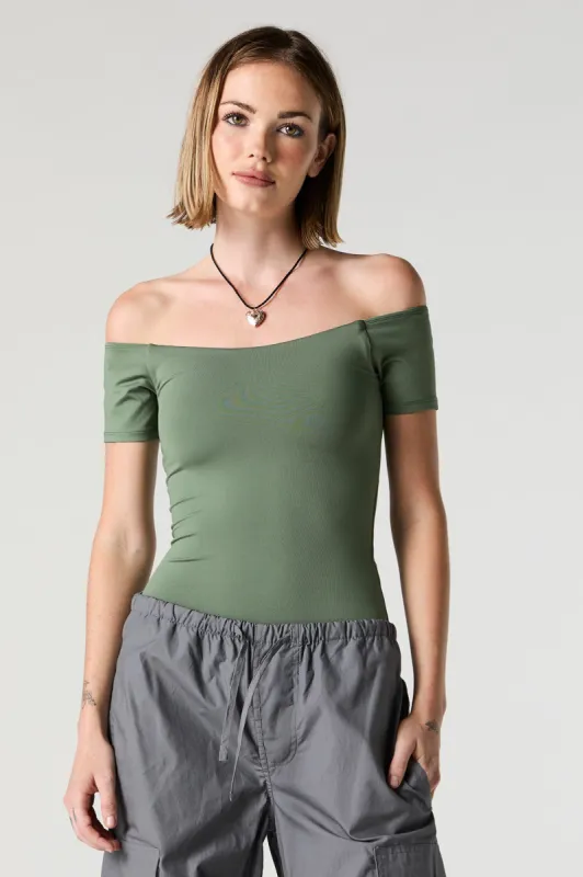Contour Off Shoulder Bodysuit sold by Urban Planet