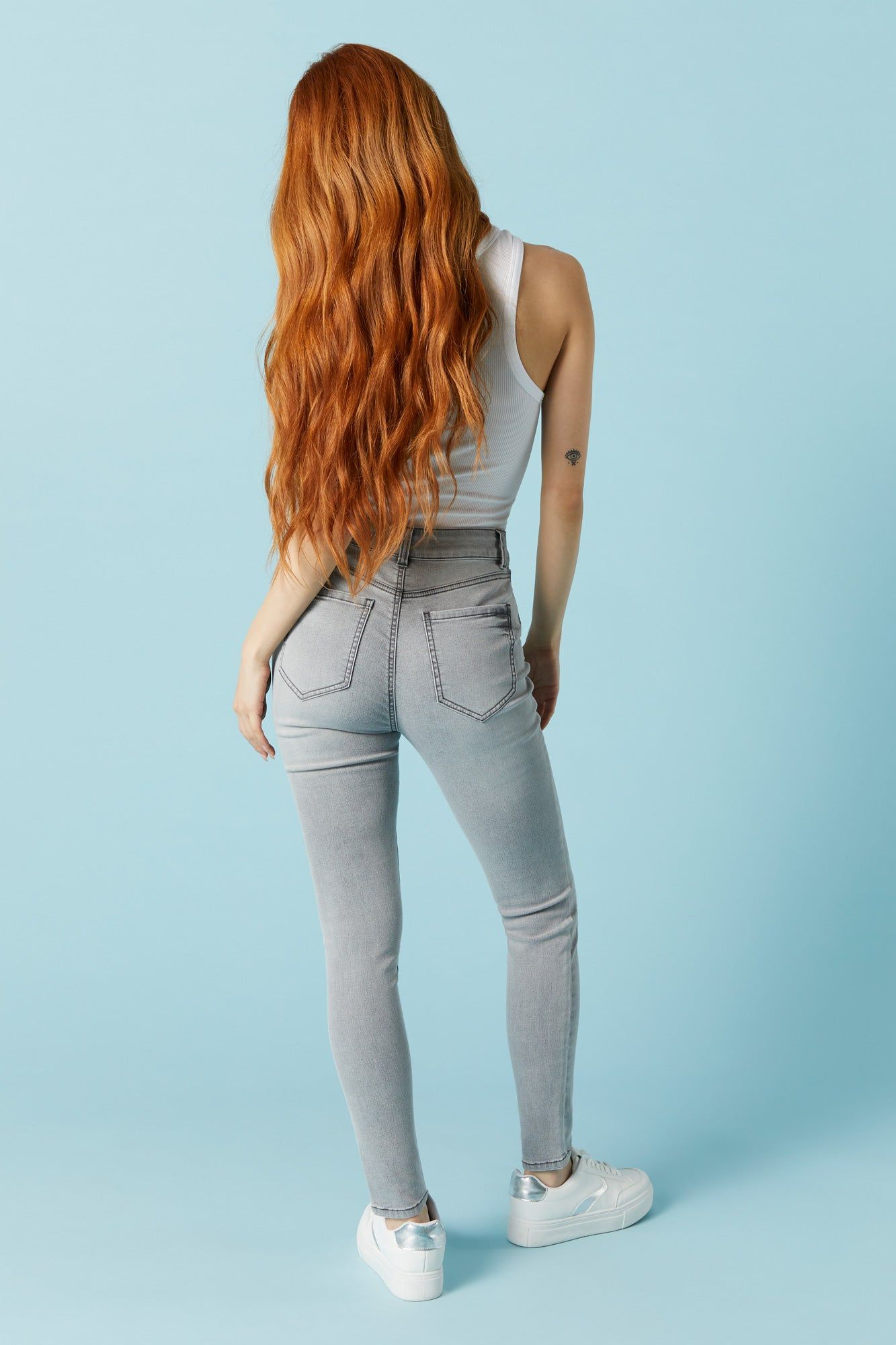 Miami Gray Wash Skinny Jean sold by Urban Planet product image thumbnail 3