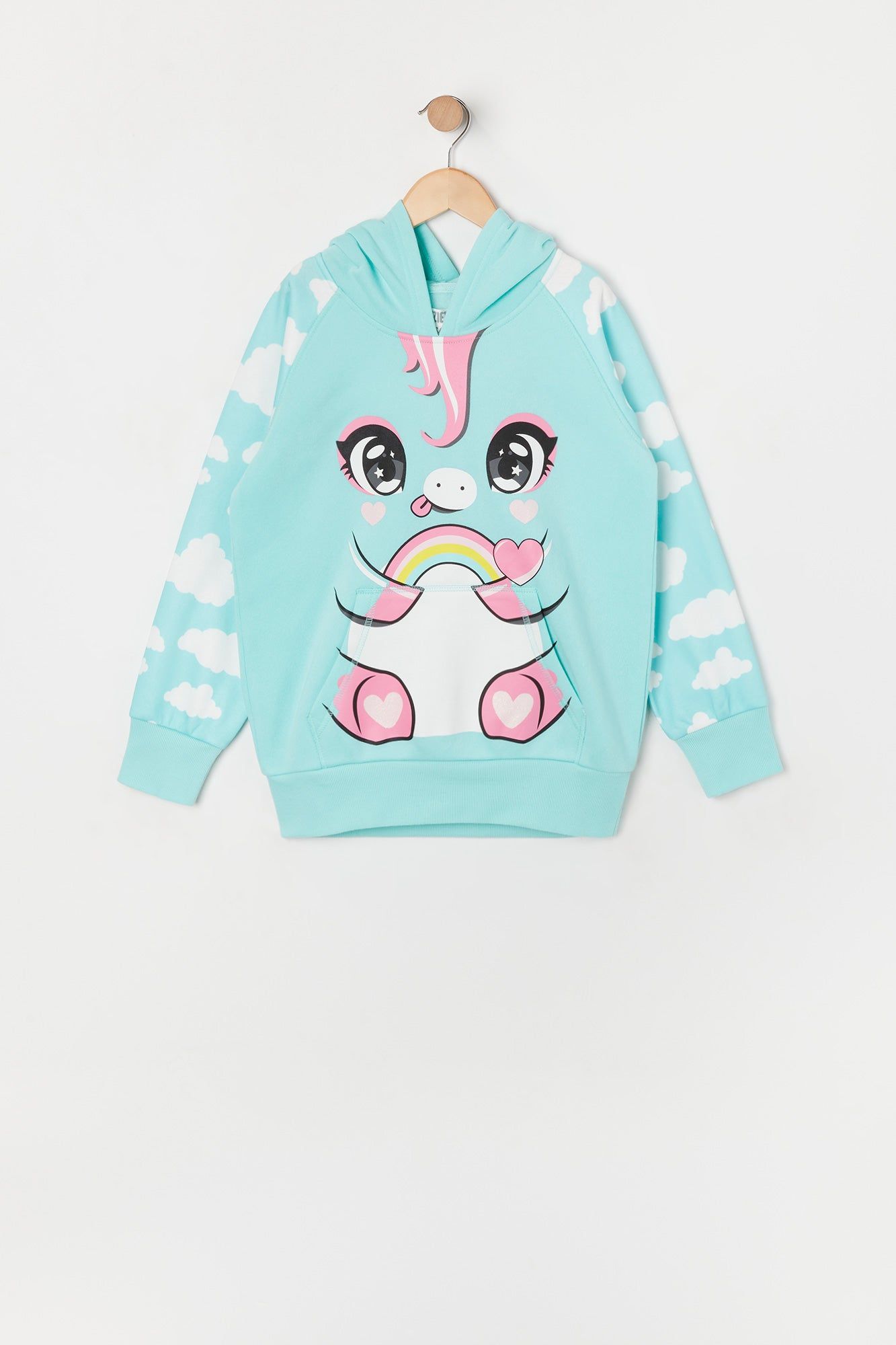 Girls Cloud Unicorn Character Hoodie sold by Urban Planet