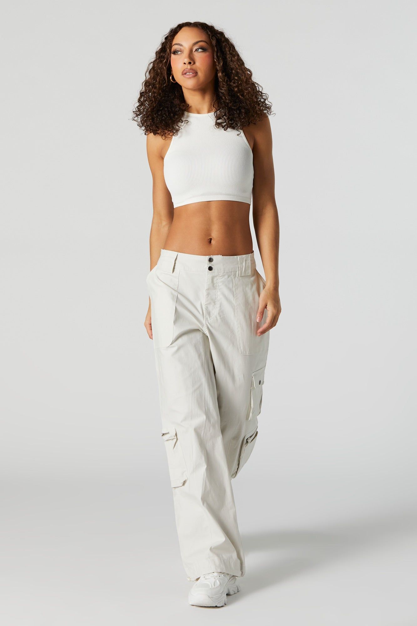 Débardeur côtelé court sans couture sold by Urban Planet product image thumbnail 3