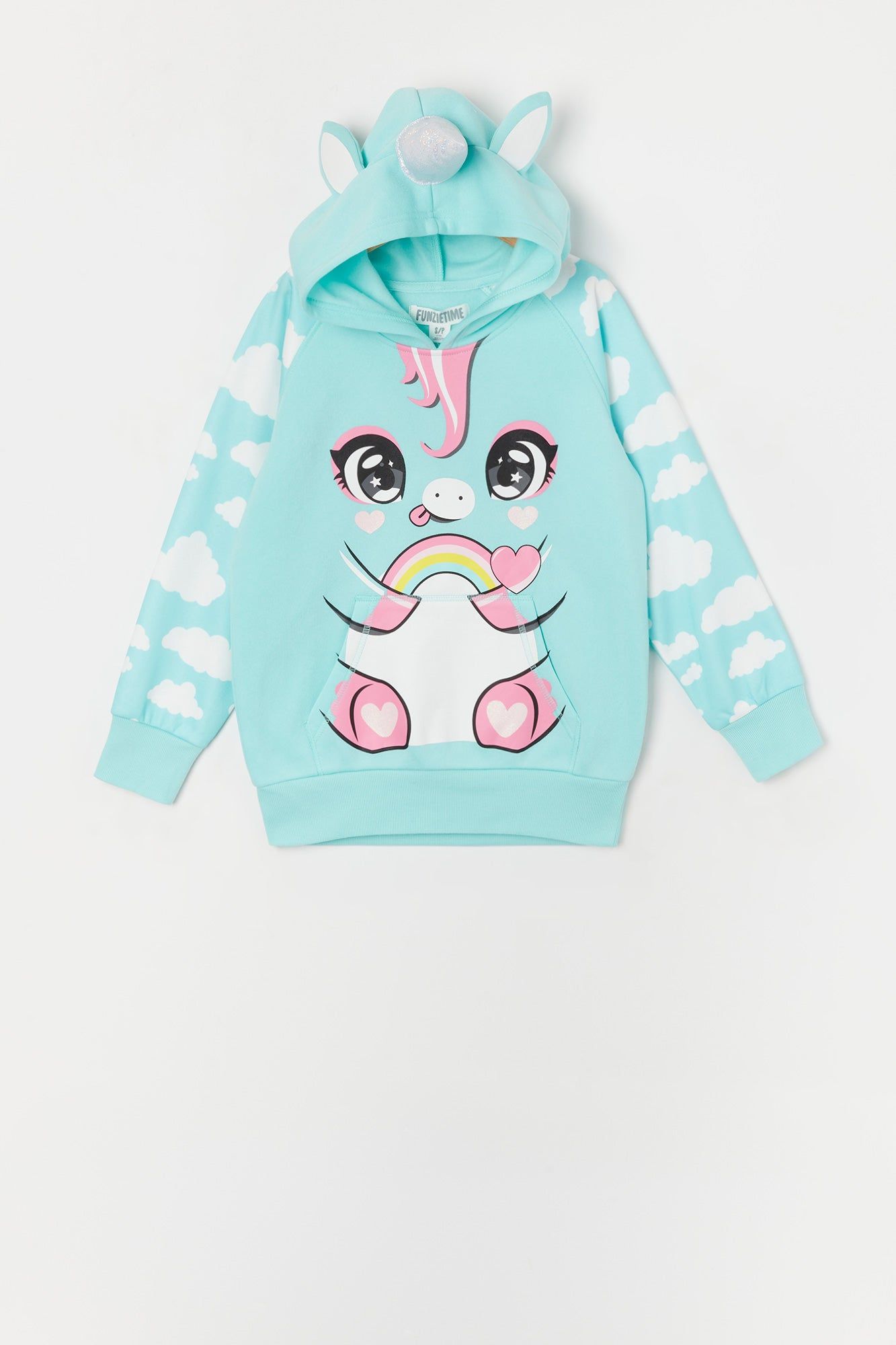 Girls Cloud Unicorn Character Hoodie sold by Urban Planet product image thumbnail 2