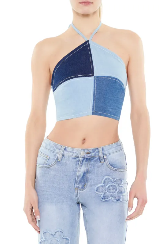Patchwork Halter Top sold by Urban Planet