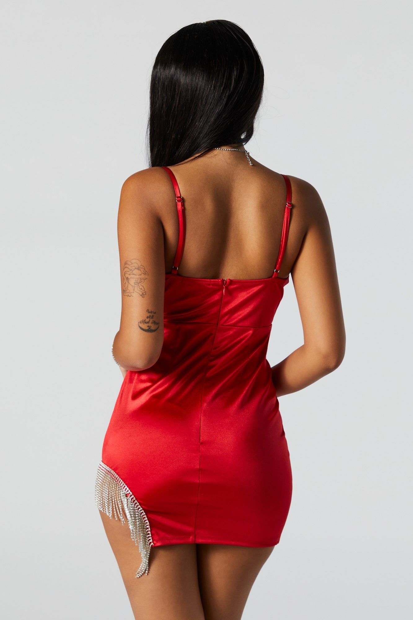 Minirobe à surplis avec franges et pierres du Rhin sold by Urban Planet product image thumbnail 3