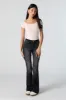 Austin Black Vintage Wash Low Rise Flare Jean sold by Urban Planet