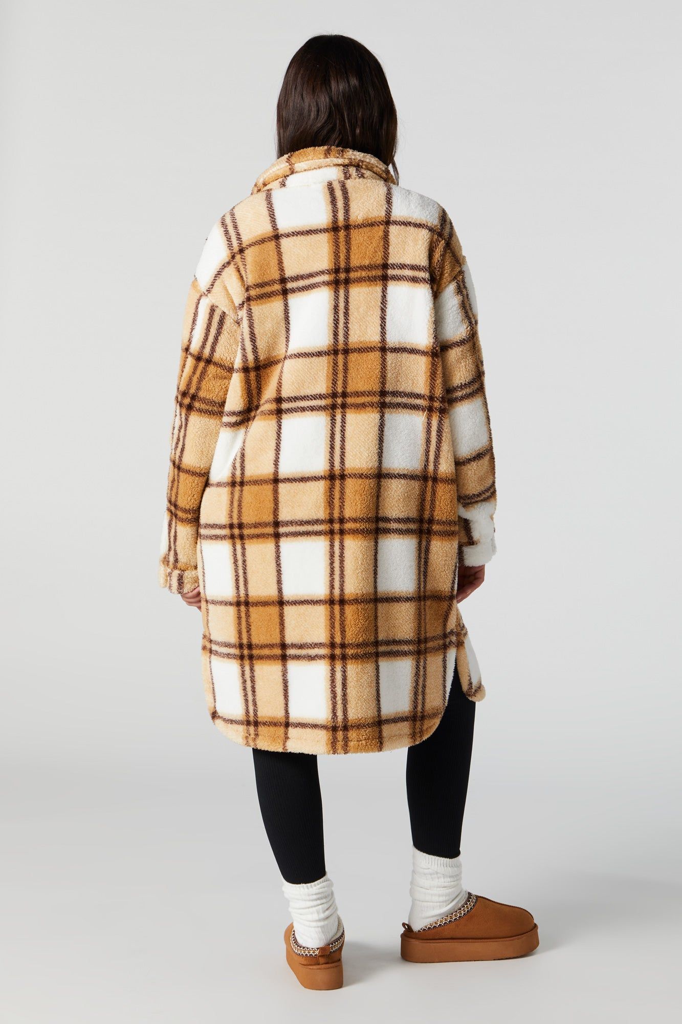 Surchemise longue en Sherpa à carreaux sold by Urban Planet product image thumbnail 2