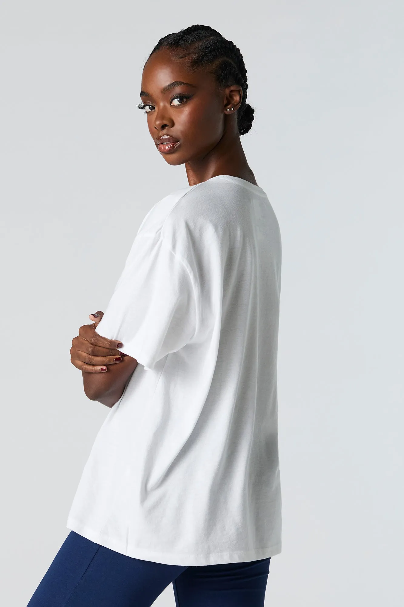 Marie Graphic Boyfriend T-Shirt sold by Urban Planet product image thumbnail 3