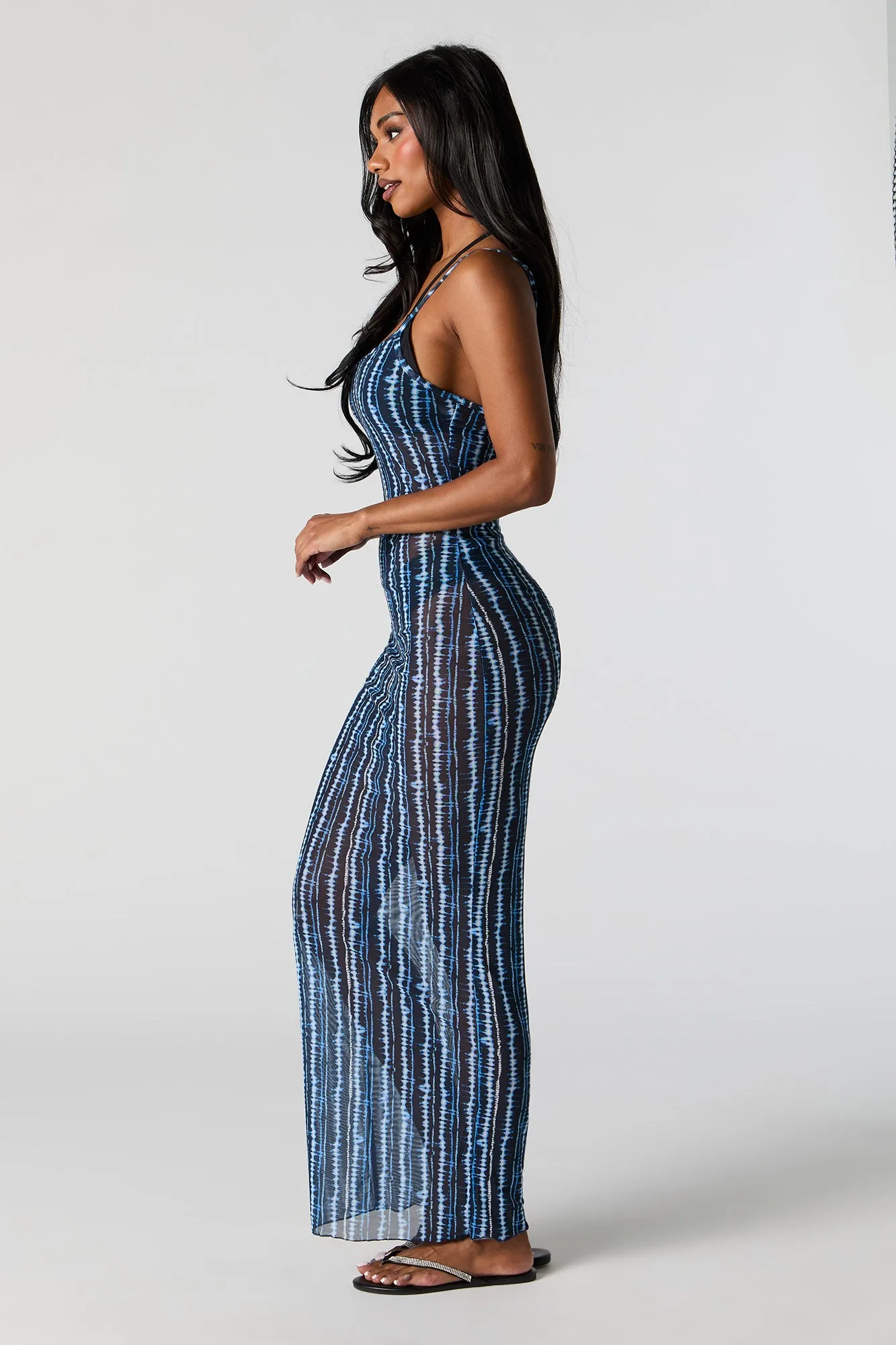 Mesh Column Maxi Dress Cover Up sold by Urban Planet product image thumbnail 5