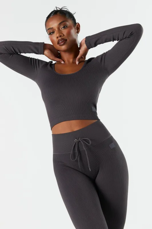 Sommer Ray Seamless Ribbed Long Sleeve Active Top sold by Urban Planet