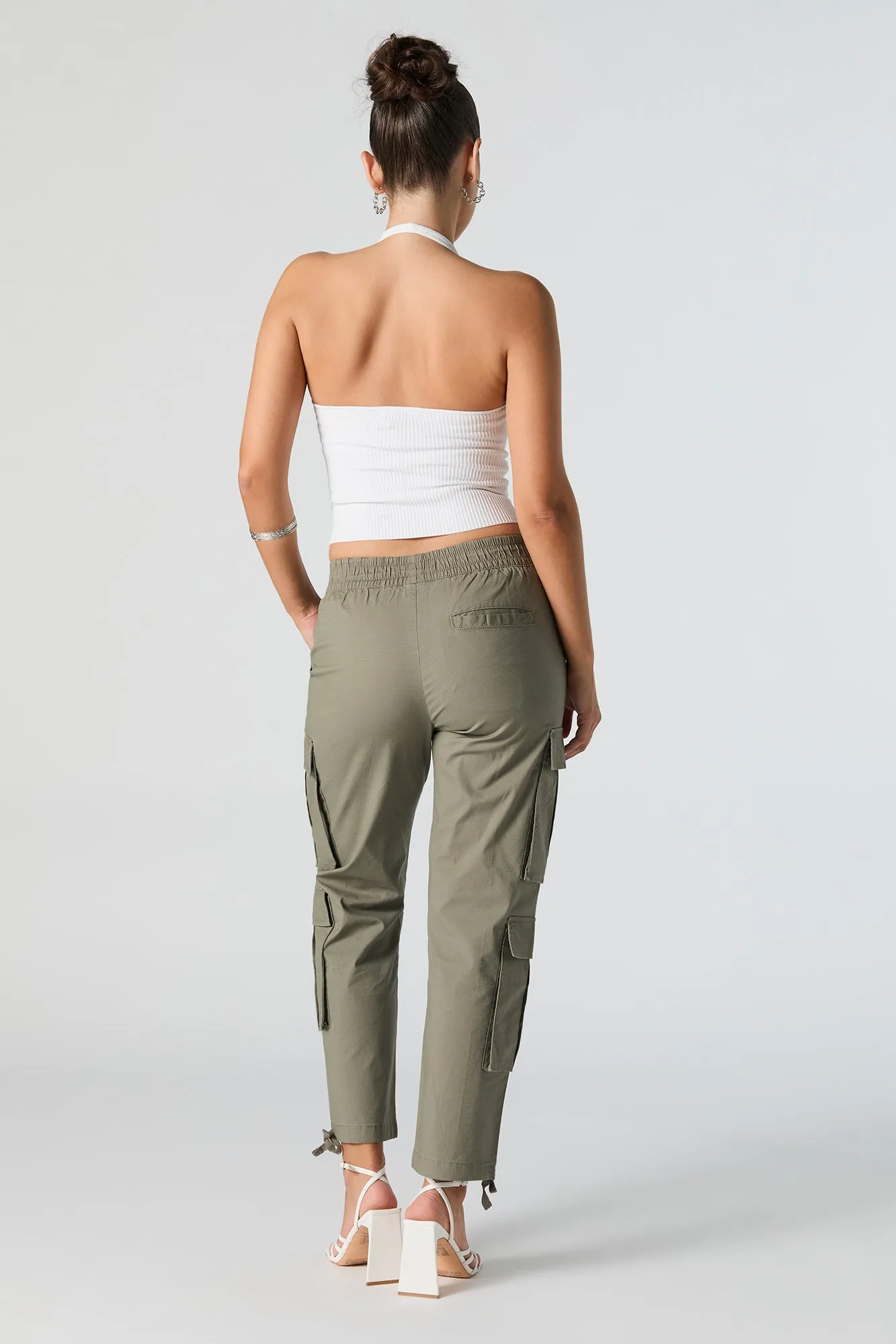 Elastic Waist Multi Pocket Cargo Pant sold by Urban Planet product image thumbnail 3