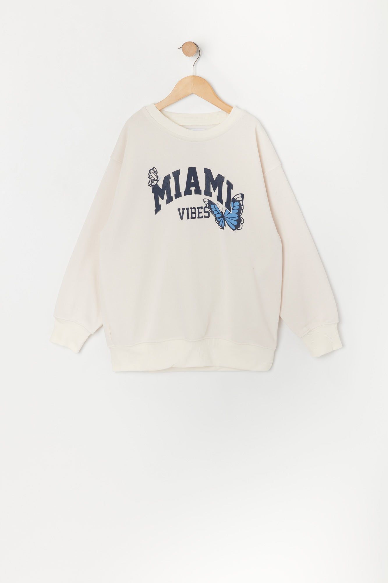 Girls Miami Graphic Fleece Sweatshirt sold by Urban Planet