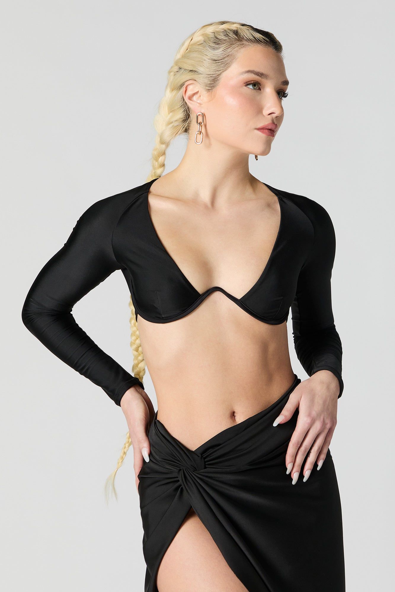 Long Sleeve Swim Top sold by Urban Planet