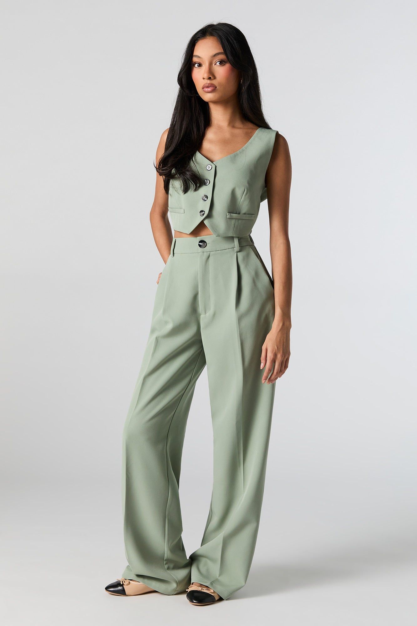 Pantalon habillé à jambe large sold by Urban Planet product image thumbnail 4