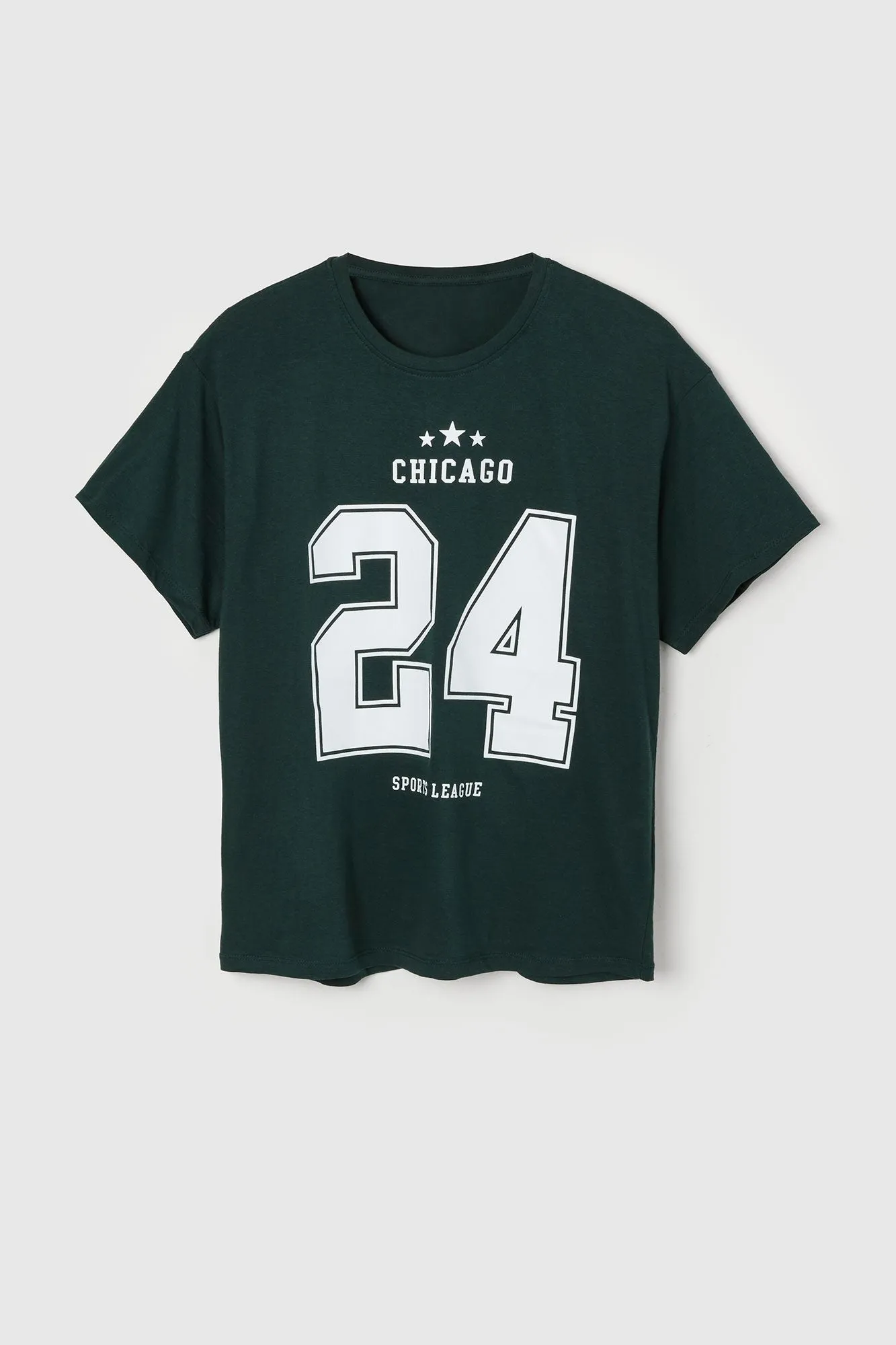 Chicago 24 Graphic Boyfriend T-Shirt sold by Urban Planet product image thumbnail 5