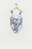 Girls Tropical Print One Piece Swimsuit with Built-In Cups sold by Urban Planet