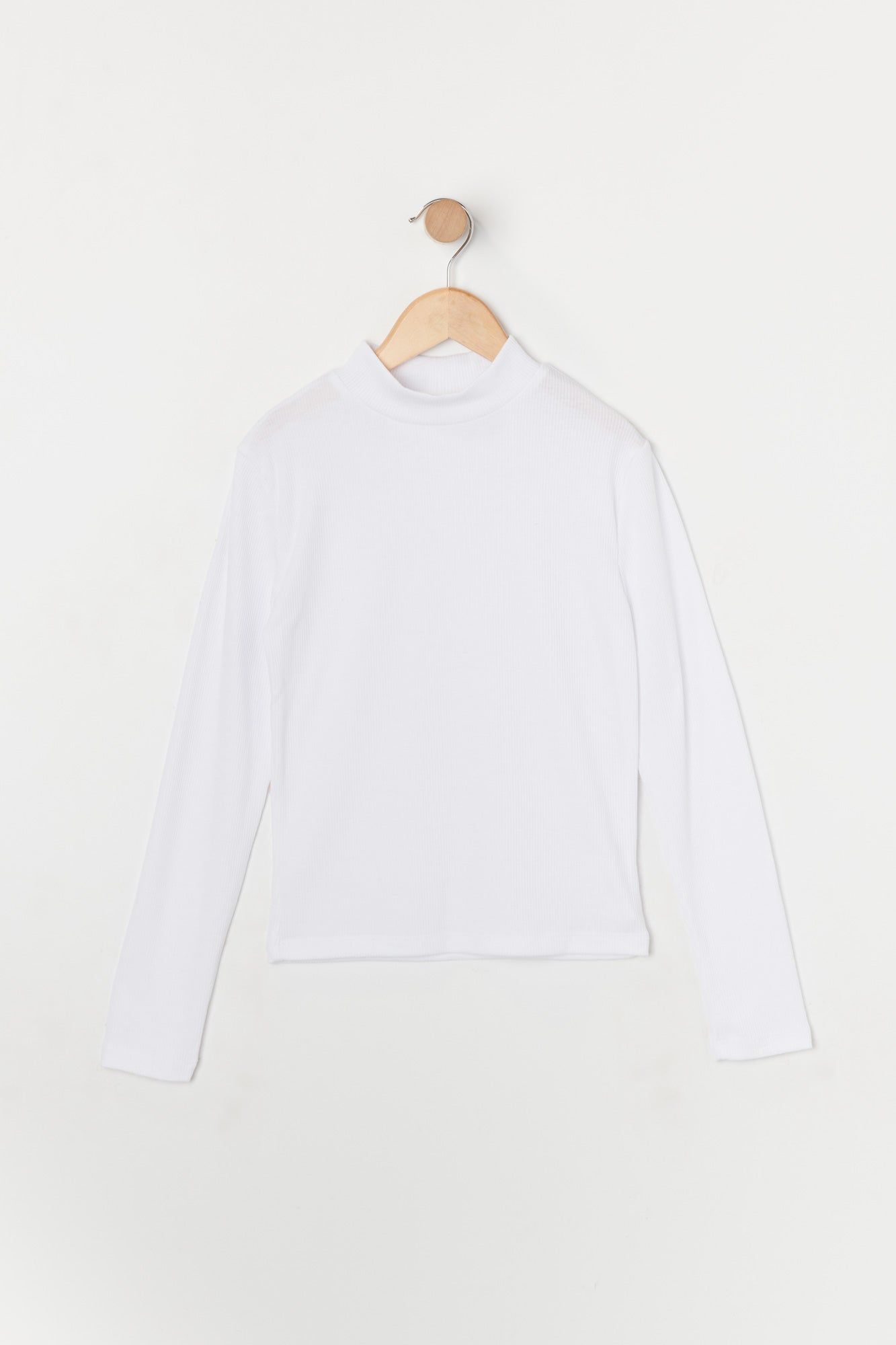 Haut côtelé à manches longues avec col cheminée pour fille sold by Urban Planet product image thumbnail 5