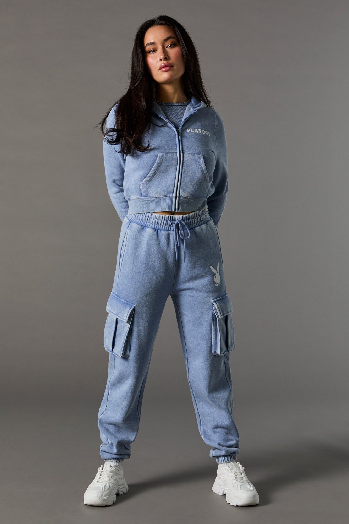 Playboy Bunny Graphic Zip-Up Washed Hoodie sold by Urban Planet product image thumbnail 3