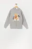 Haut à capuchon en molleton avec imprimé Keep Busy Bear pour garçon sold by Urban Planet