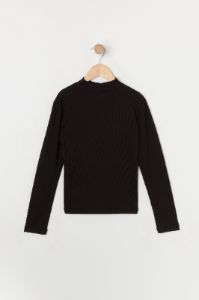 Haut côtelé à manches longues avec col cheminée pour fille sold by Urban Planet