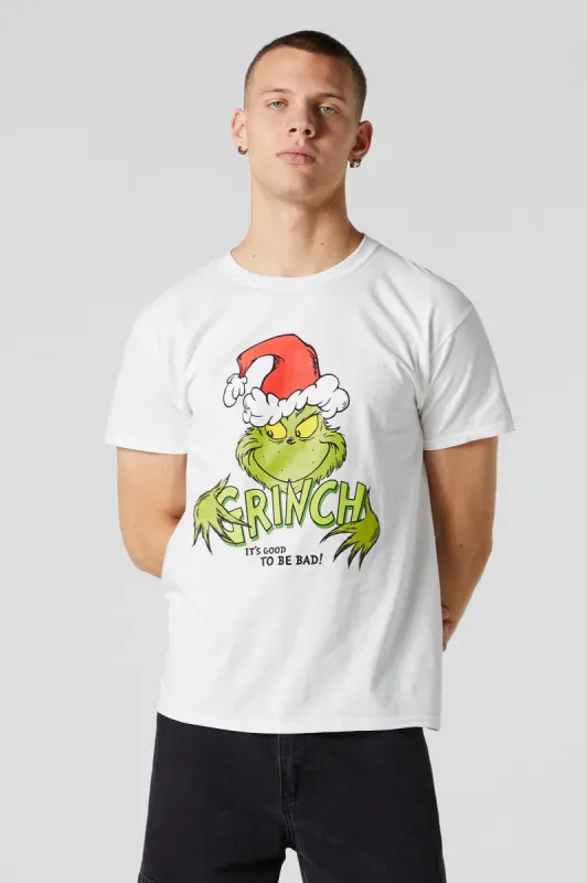 T-shirt de Noël à imprimé It's Good To Be Bad Grinch sold by Urban Planet