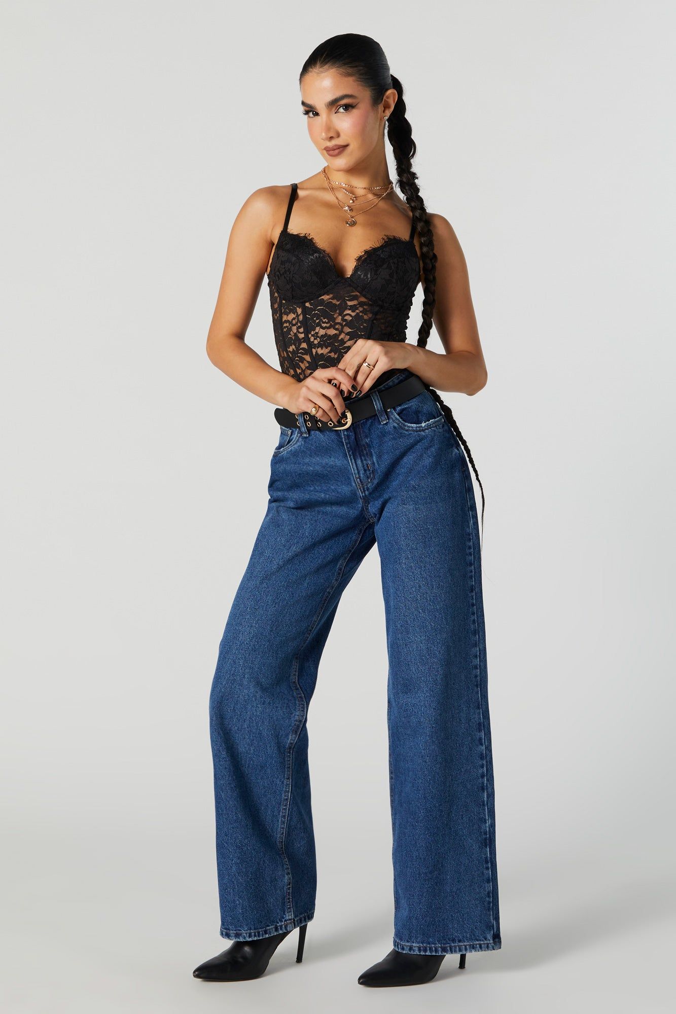 Lace Corset Bodysuit sold by Urban Planet product image thumbnail 3